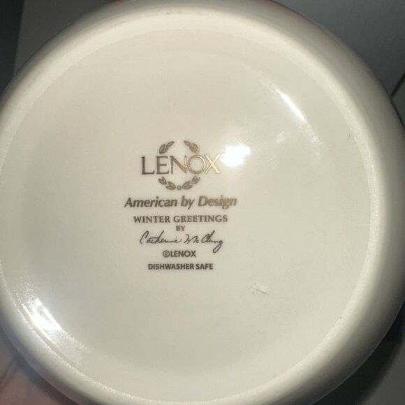 Lenox Winter Greetings Bowl 5 Inch Christmas Holiday - Picture 4 of 5